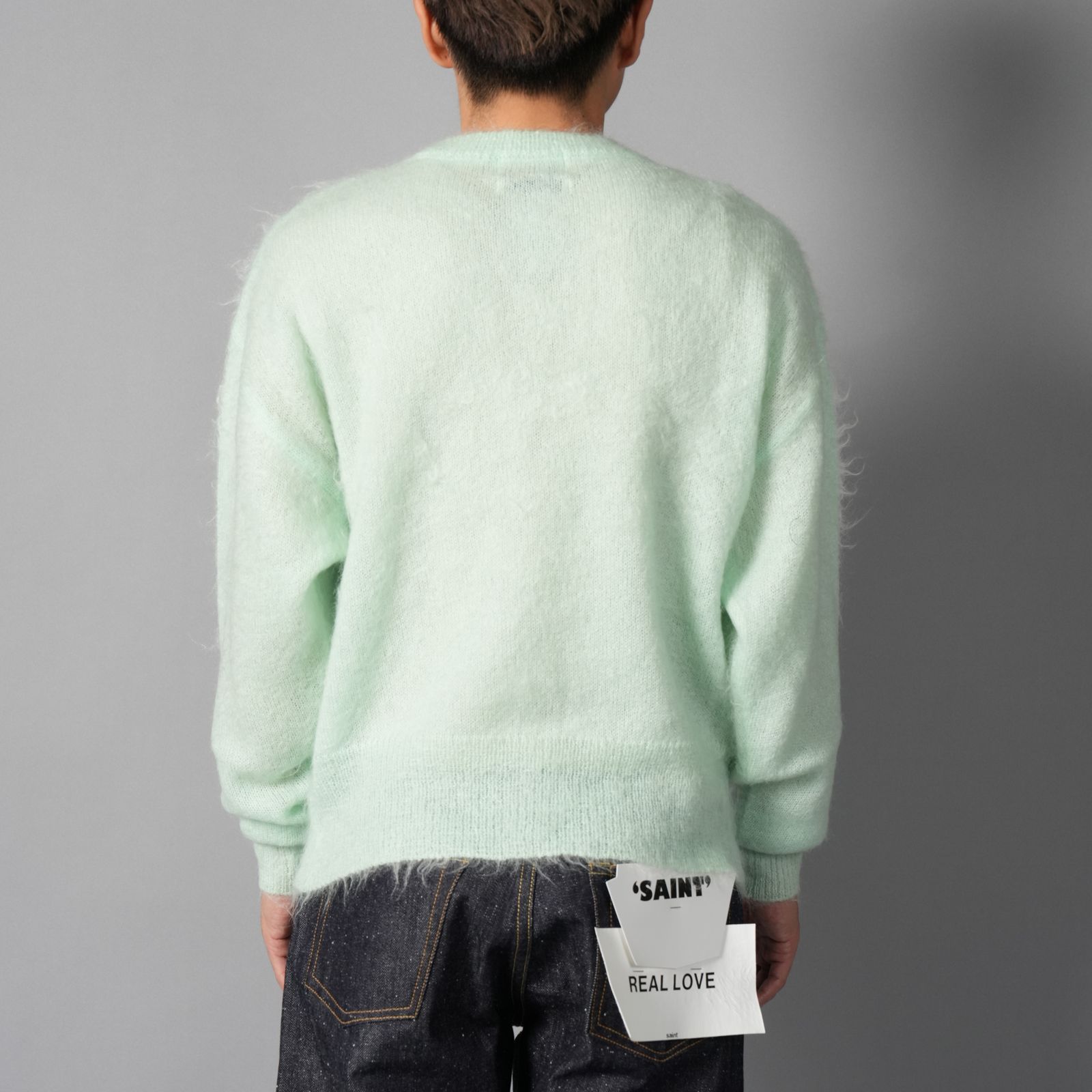 SAINT M×××××× - 【ラスト1点】SM-MK1-0000-056 / MOHAIR CREW KNIT