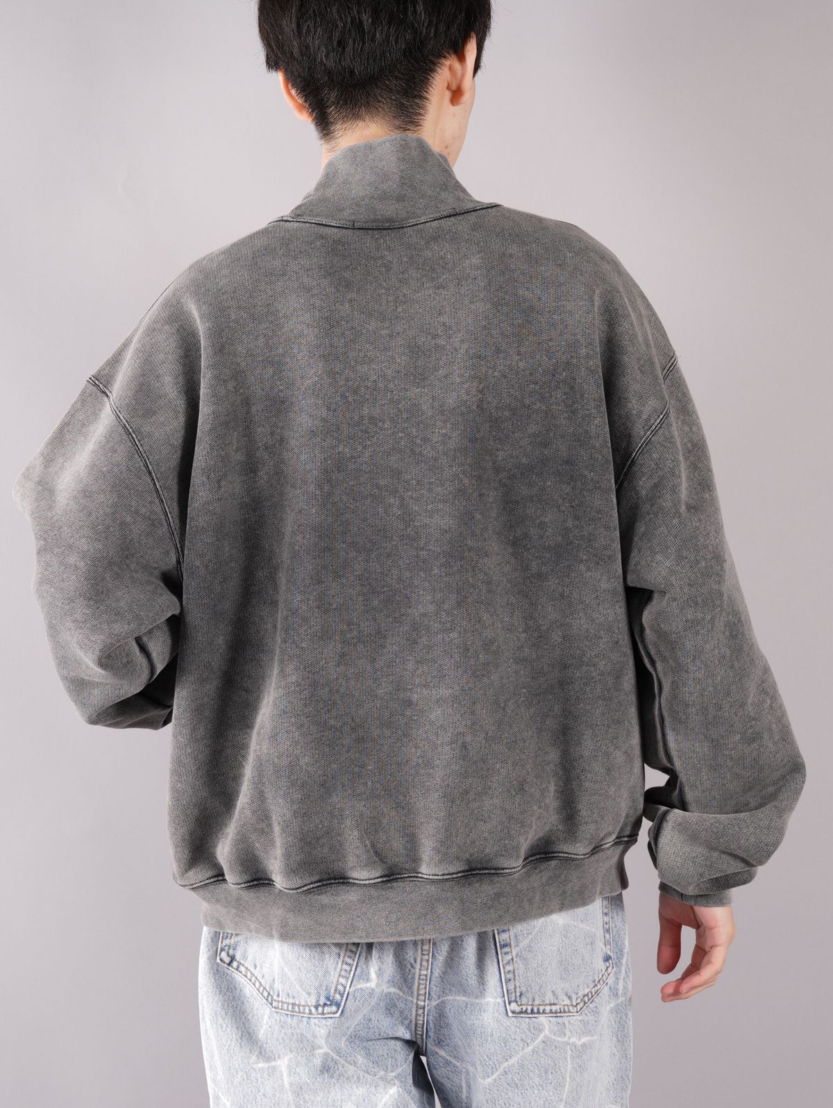 レビュー高評価商品 / ラスト1点 - wang alexander CLASSIC SHIRT SWEAT NECK MOCK トップス