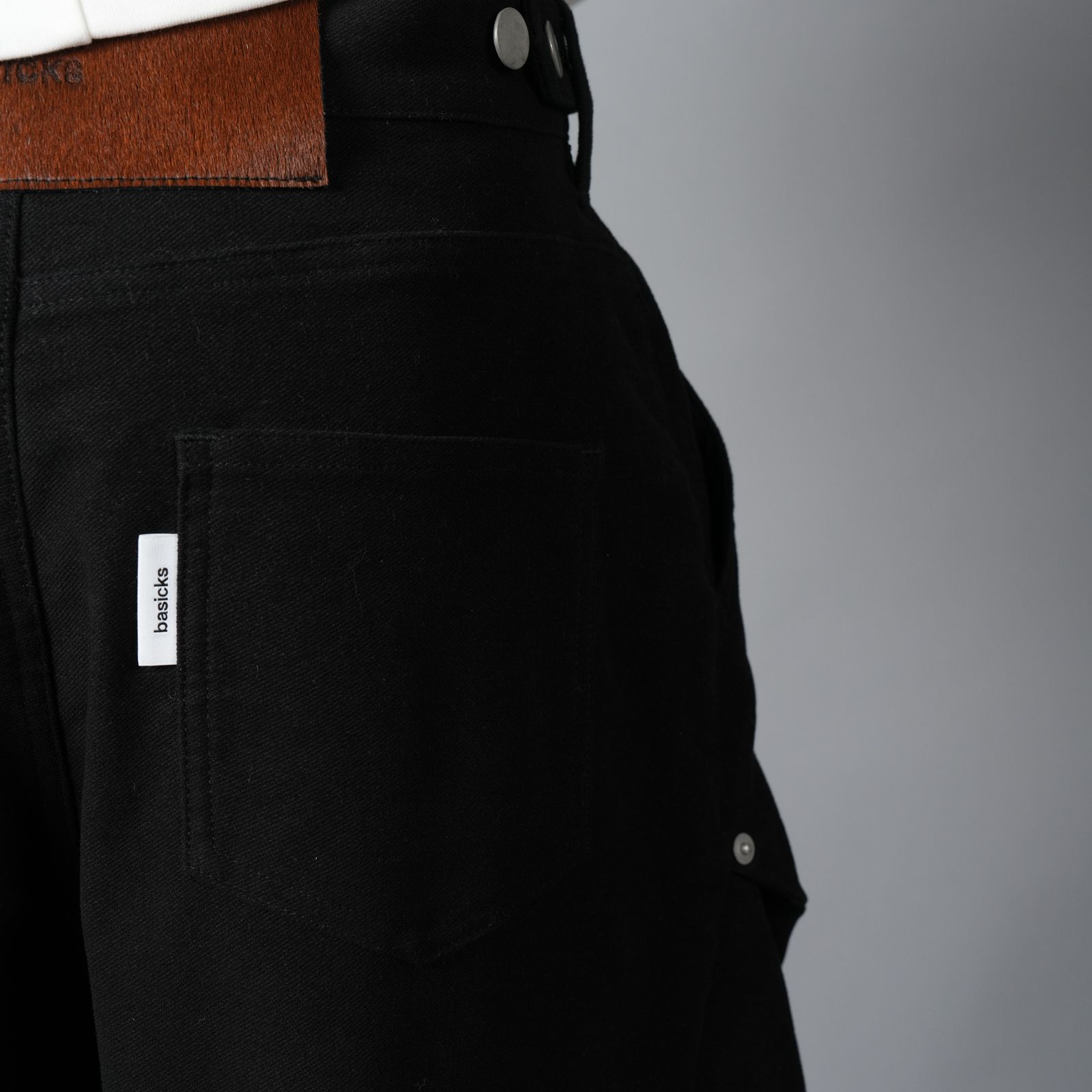 3D Double Knee Trousers / ダブルニー トラウザーズ (ブラック)