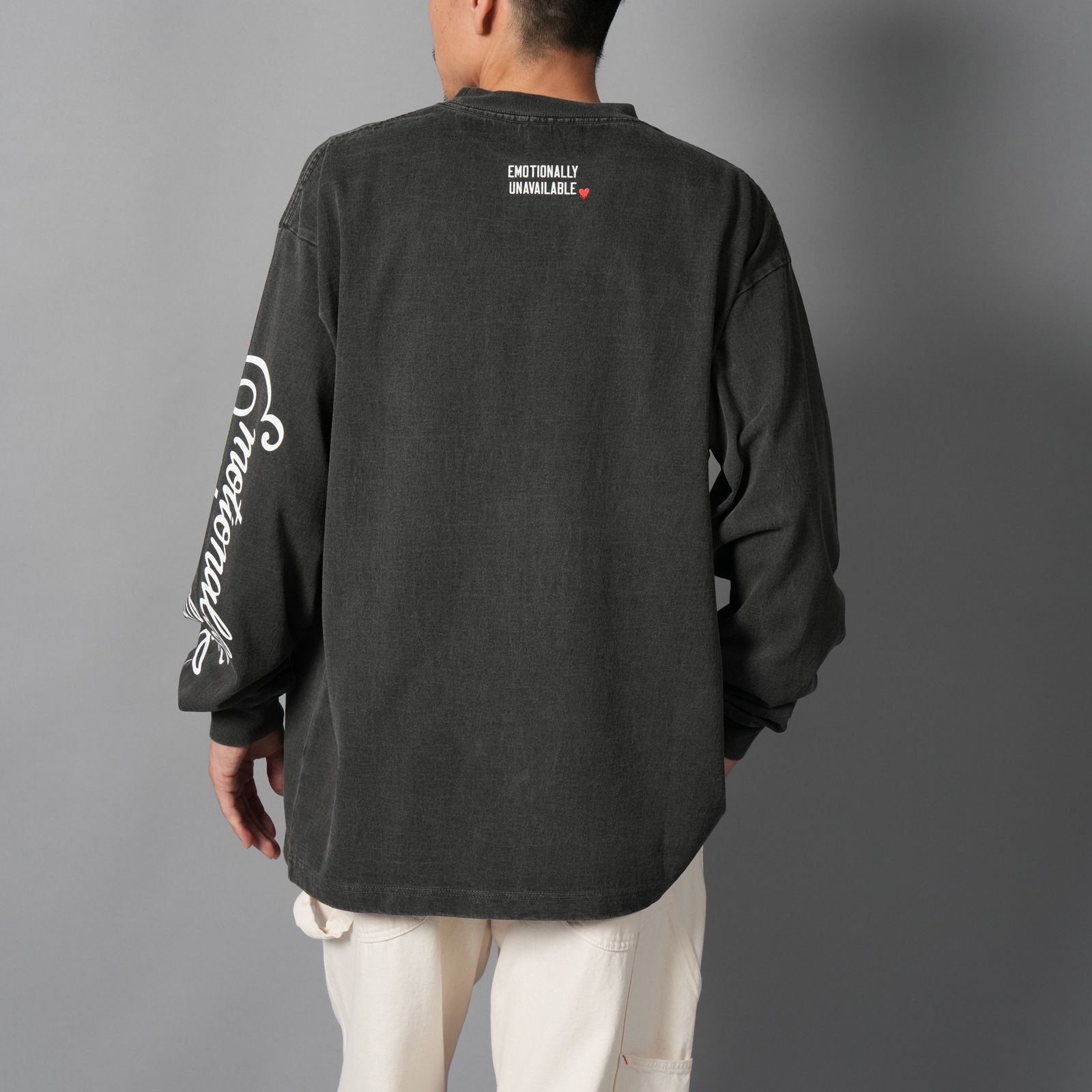 【コラボ】EU-HR1-0000-C11 / EU BG COLLAGE LS TEE / ロンT・カットソー (ブラック)