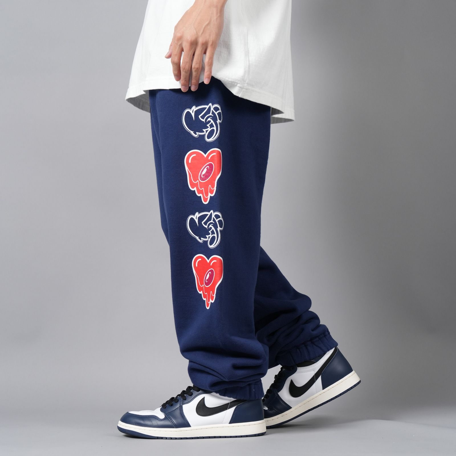【ラスト1点】【コラボ】 EU-YS1-0000-C05 / CPD LOGO SWEAT PANTS / NVY / スウェットパンツ (ブルー)