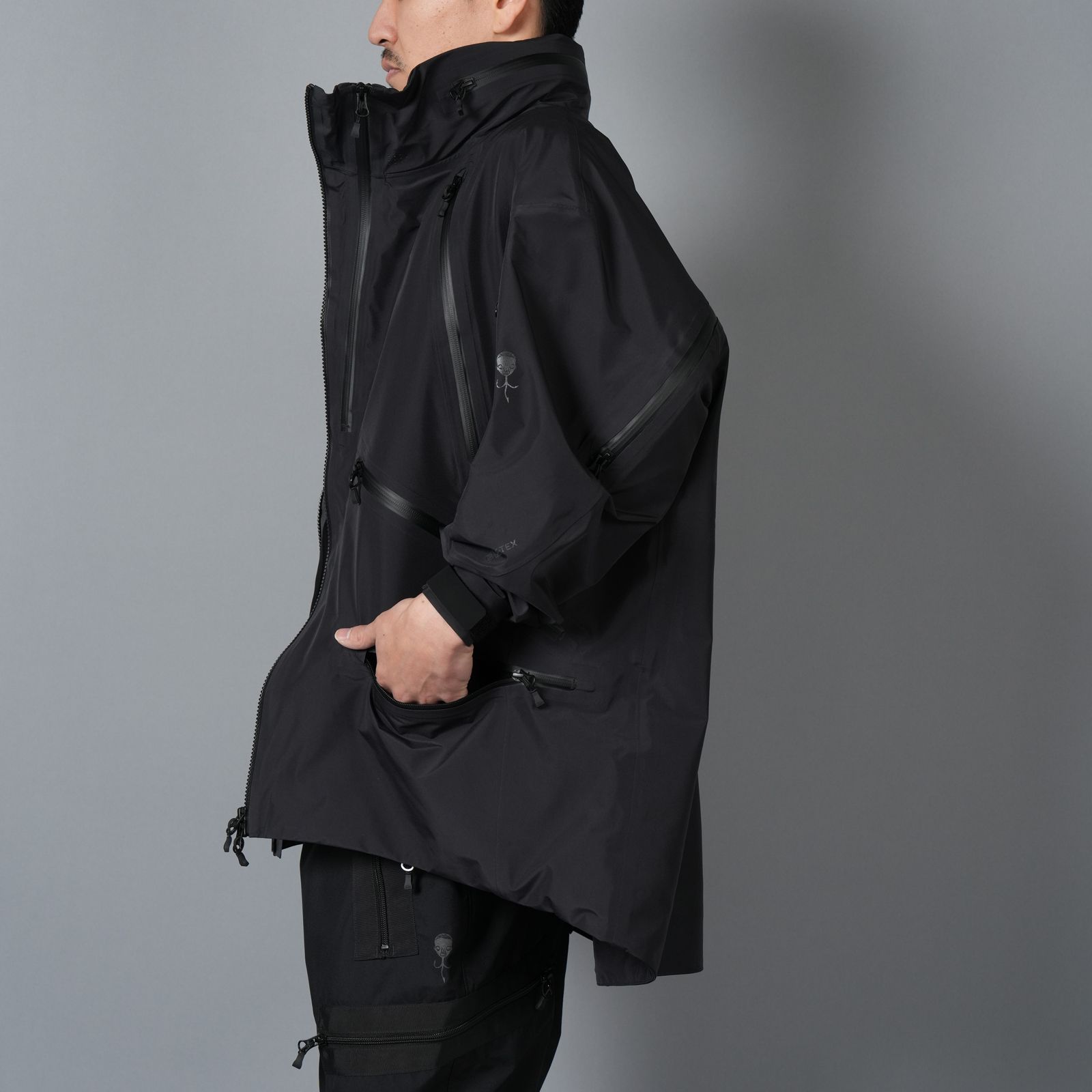 【ラスト1点】【限定】GORE-TEX PRODUCTS / 40DY / CK 3L  SHELL / ゴアテックス  スリーレイヤー / ナイロンジャケット[防水・防風] (ブラック)