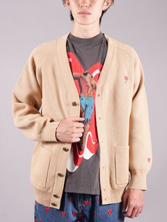 ラスト1点 / EU HEART CARDIGAN  / カーディガン (タン)