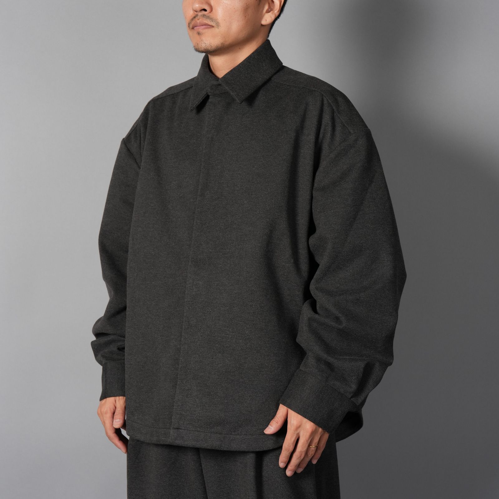 M5 OXFORD SHIRT  / オクスフォードシャツ (チャコールツィード)