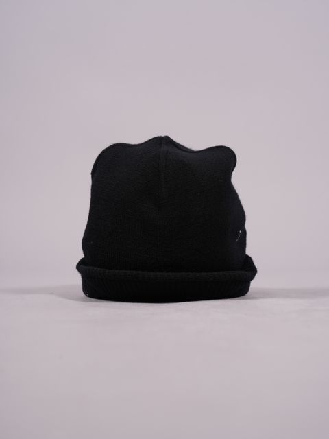 N022V SHAPED BEANIE_CHAPTER 2 / ビーニー (ストレッチウール) / ブラック