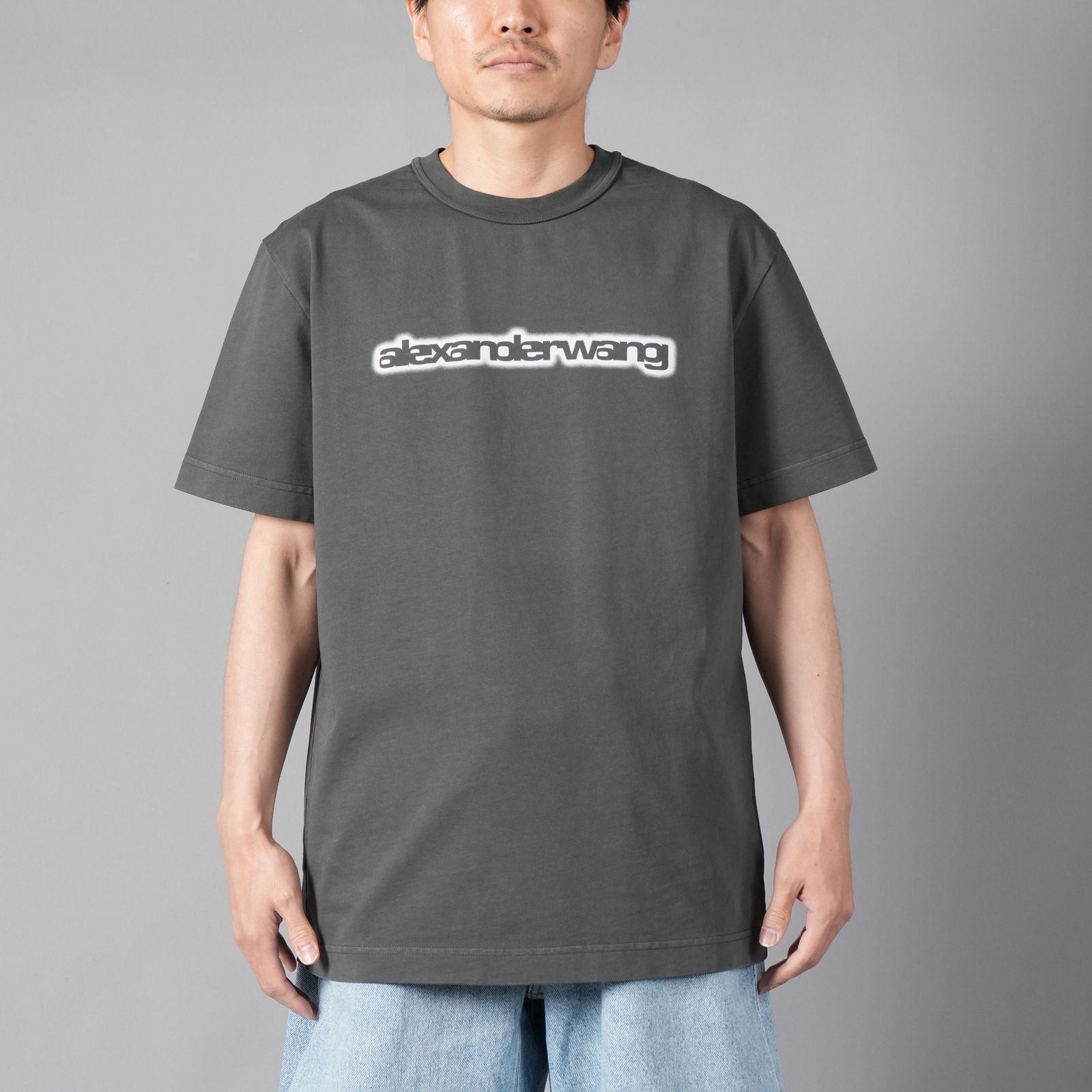 alexander wang ジャージー レタスヘム ベビーTシャツ 関送込 