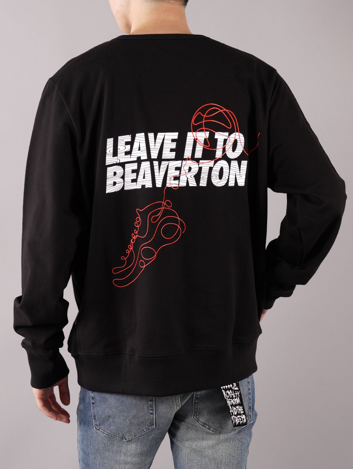 LEAVE IT TO BEAVERTON CREWNECK LITB / リーヴ イット トゥ ビーバートン クルーネック(ブラック)