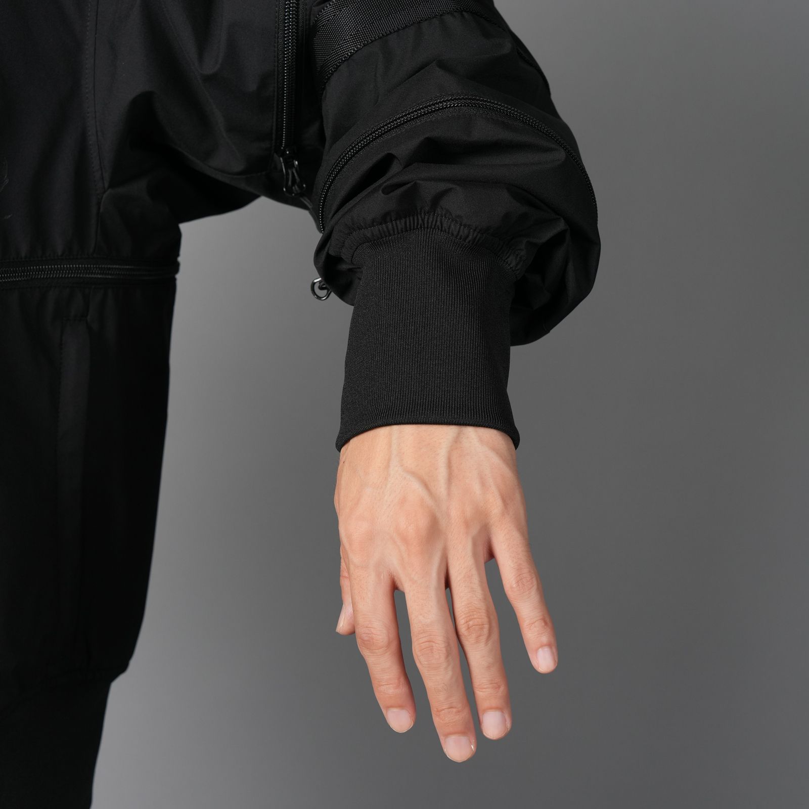 【限定】【D-VEC×ALMOSTBLACK】WINDSTOPPER 3L MA1 BLOUSON / ゴアテックス ラボ スリーレイヤー / ブルゾン [防水・防風] (ブラック)