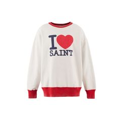 SM-MK8-0000-055 / CRW NECK SWT / I LOVE SAINT / WHT / スウェット・トレーナー (ホワイト)