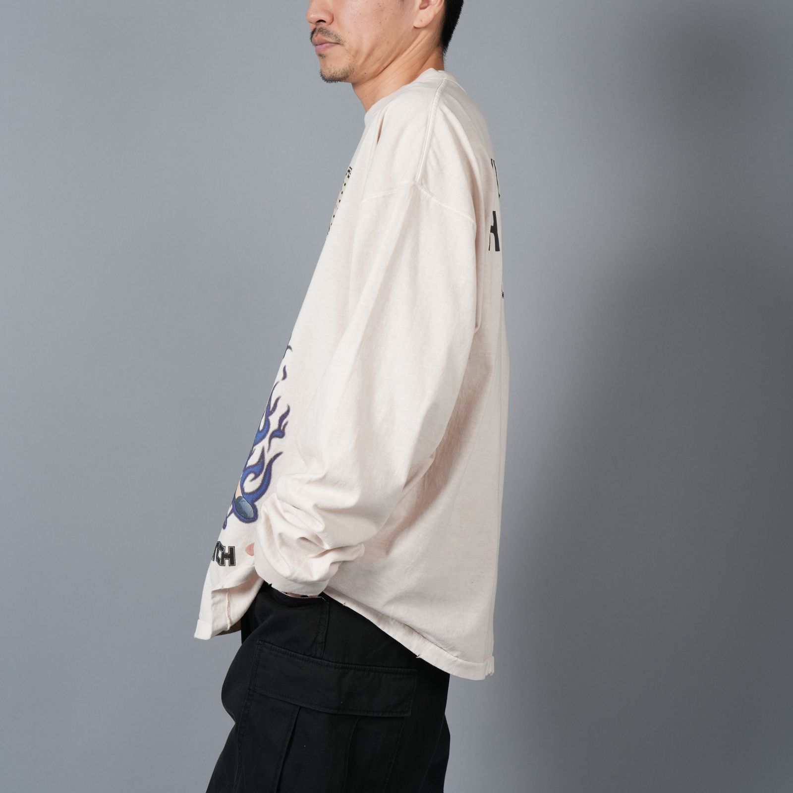 [幽遊白書]  TYUM24AM004 / L/S T-Shirt (KURAMA/HIEI) / ロンT・カットソー (ホワイト)
