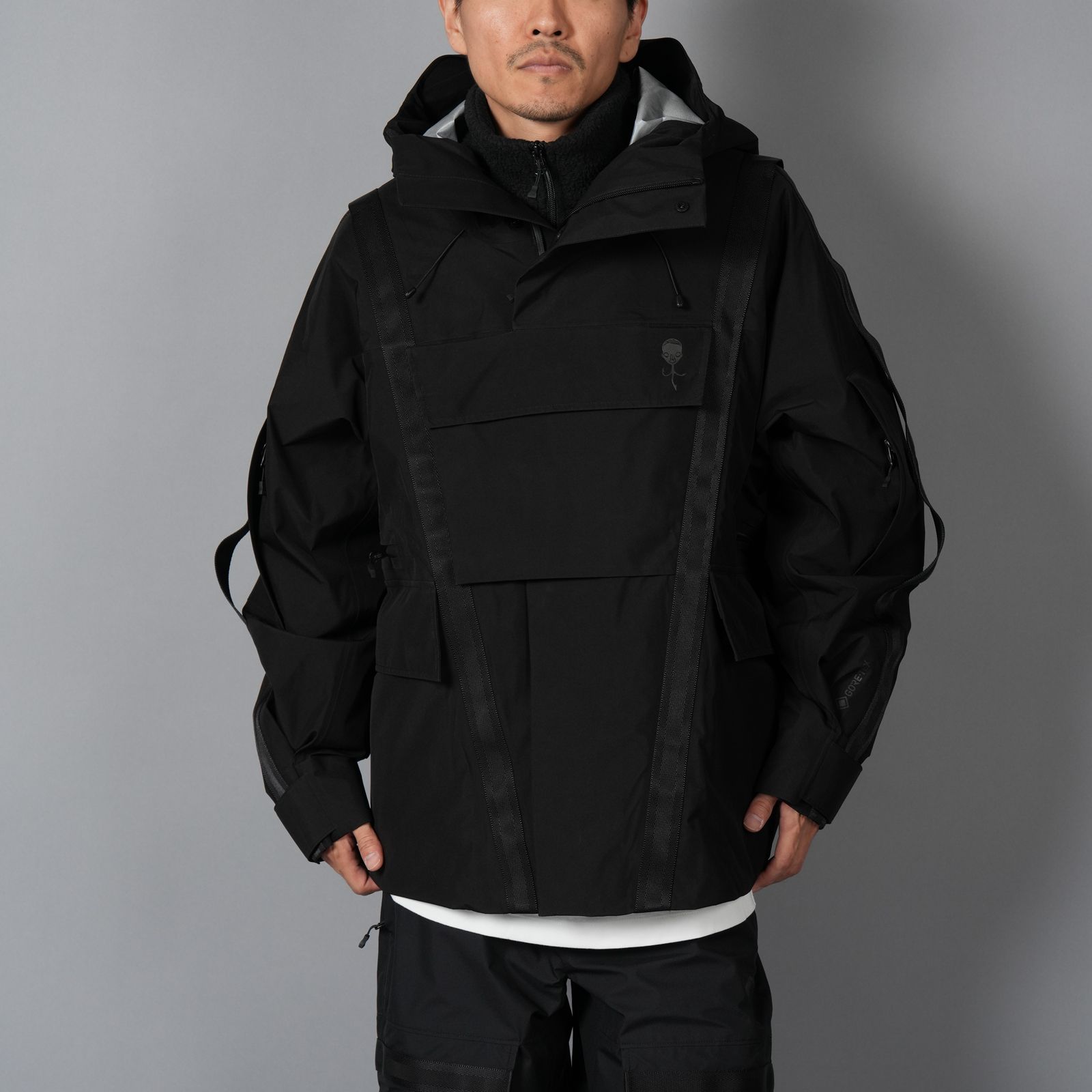 ALMOSTBLACK オールモストブラック 20SSスタッズノーカラーブルゾン ALMOSTBLACK - オールモストブラック 正規通販 | Confidence