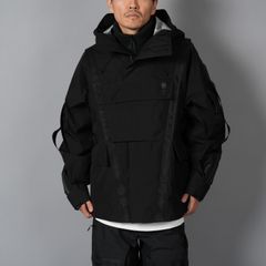 【限定】【D-VEC×ALMOSTBLACK】GORE-TEX 3L w/ POLARTEC DETACHABLE SHELL / マウンテンパーカ [防水・防風] (ブラック)