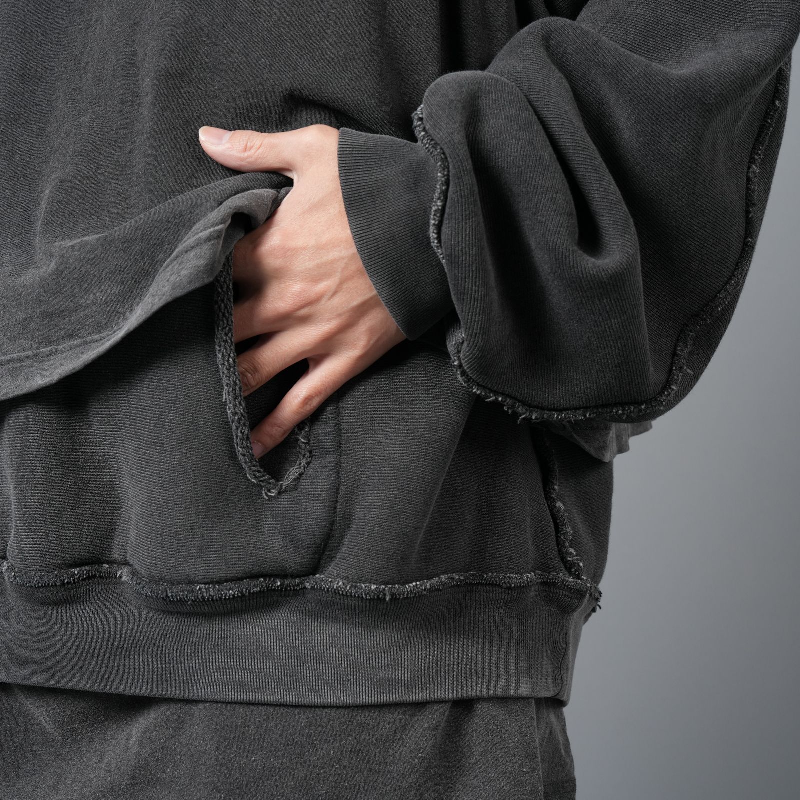 AlexanderWang  オーバーサイズ トリプルレイヤー フーディー alexanderwang アレキサンダーワング コットン クロップド
