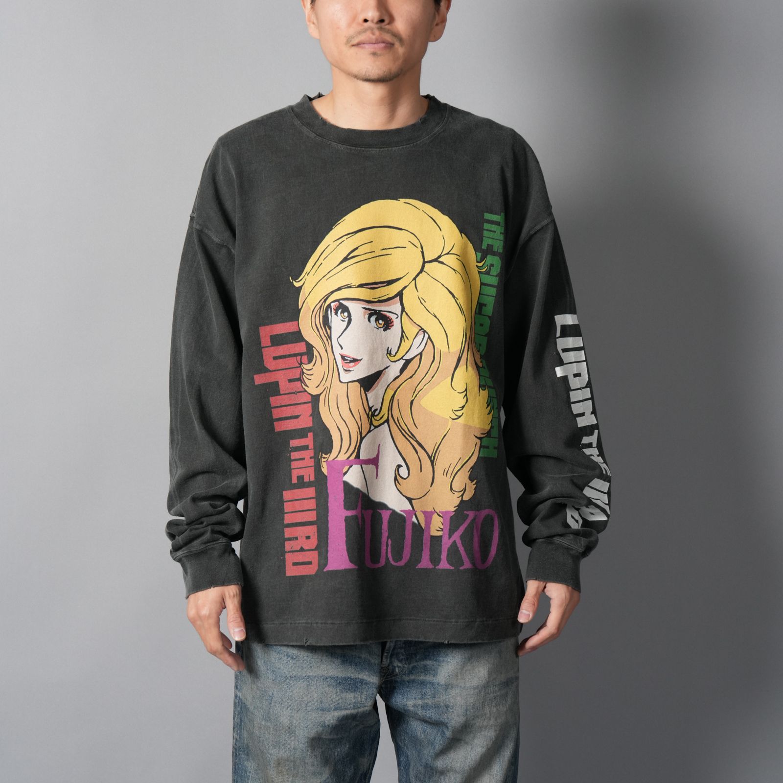 【ラスト1点】[LUPIN THE IIIRD]  L/S T-Shirt   (FUJIKO)  / ロンT・カットソー (ブラック)