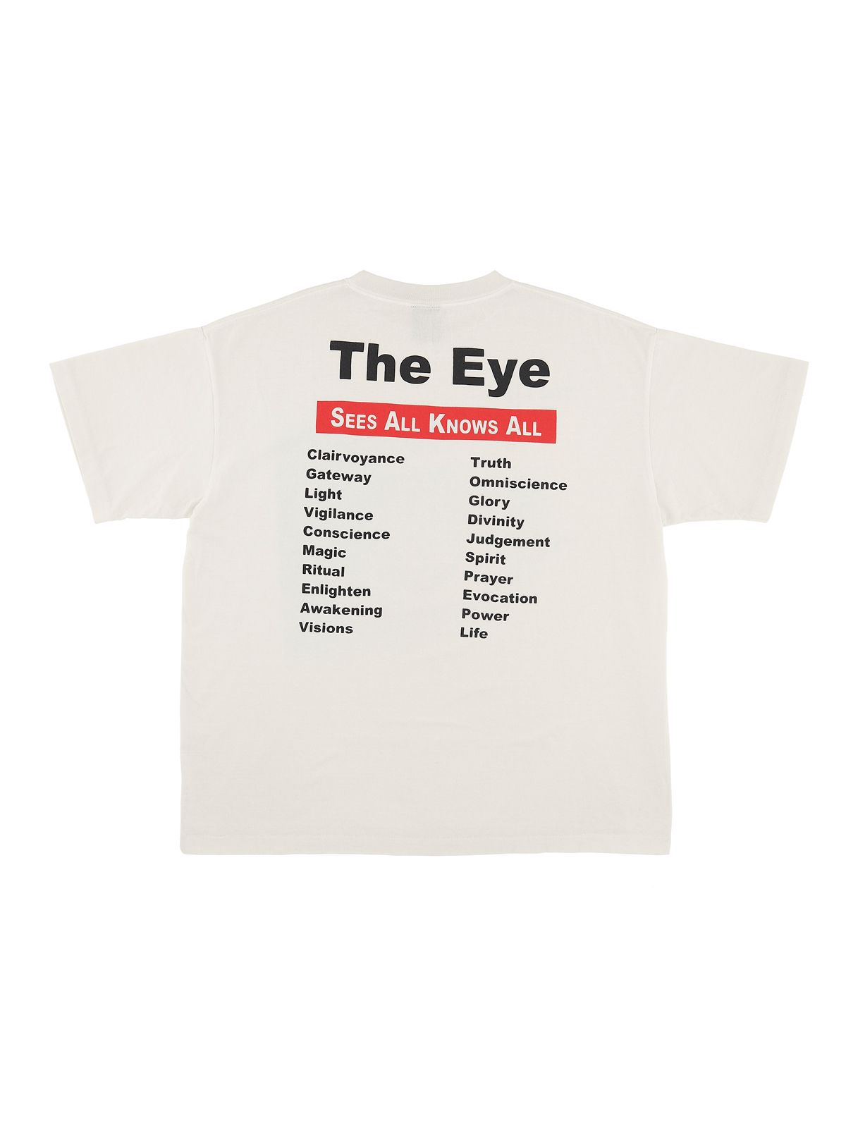 ラスト1点 / SM-S21-0000-003/SS TEE _eye_WHITE / アイ Tシャツ  (ホワイト)