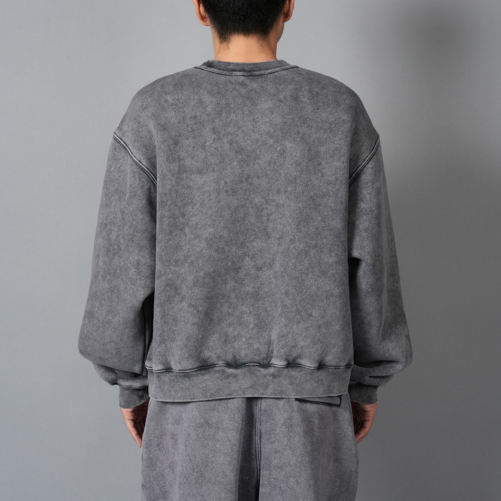 ESSENTIAL TERRY CLASSIC SWEATSHIRT PUFF PALINT LOGO  / スウェット・トレーナー (ウォッシュドグラナイト)