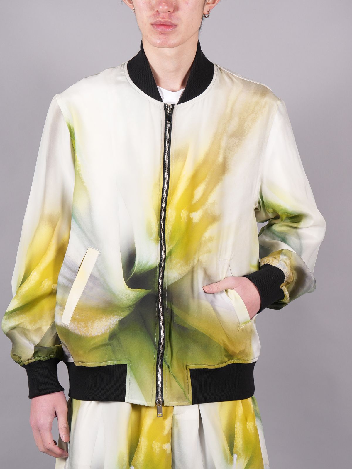 カラーブラックTAAKK SILK BLOUSON シルクブルゾン