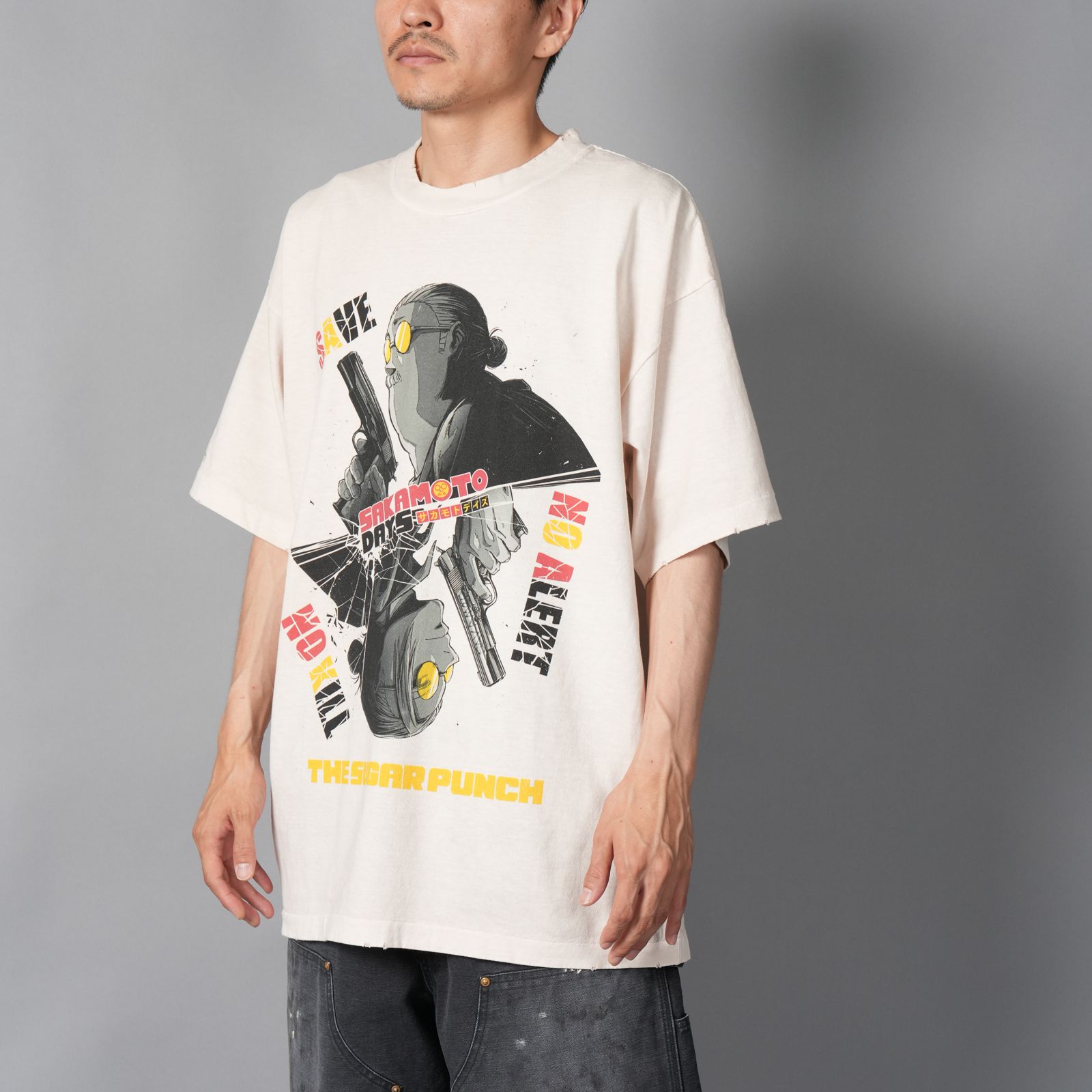 [SAKAMOTODAYS]  TSDM25SM001 /S/S T-Shirt  (SAKAMOTO)  / Tシャツ (ホワイト)