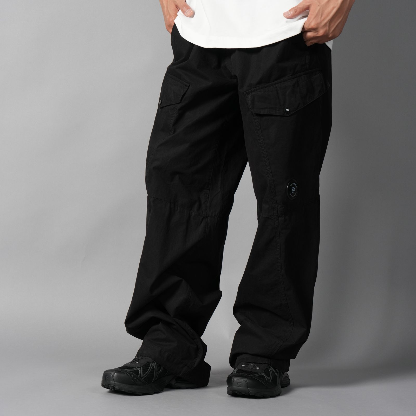 MICROREPS BOXY LENS CARGO PANTS / カーゴパンツ (ブラック)