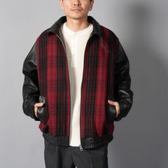 【ラスト1点】Murdoc Leather Jacket / マードックレザージャケット(レッド/ブラック)