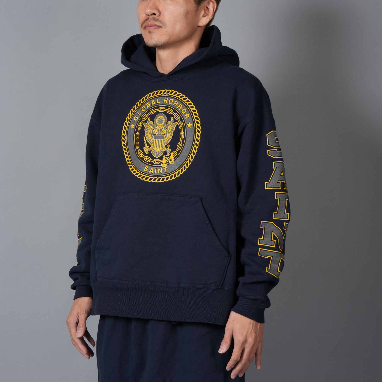 【ラスト1点】SM-HR1-0000-055 / HOODIE / SAINT / NAVY (ネイビー)