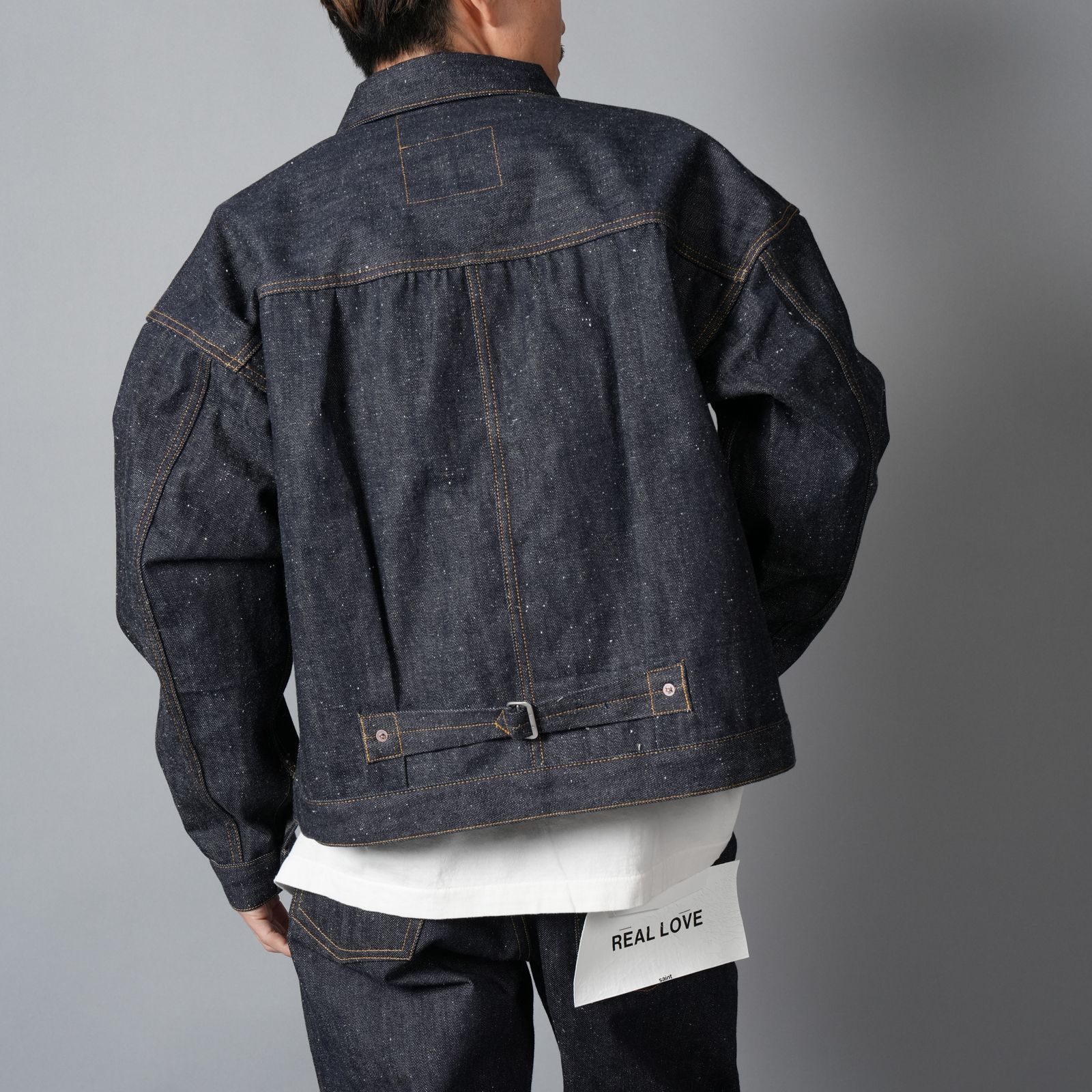 【残りわずか】【コラボ】SM-MK8-0000-C45 / BBJ_DENIM JACKET / REGID / BLUE / ベルベルジン デニムジャケット (リジッド)(ブルー)