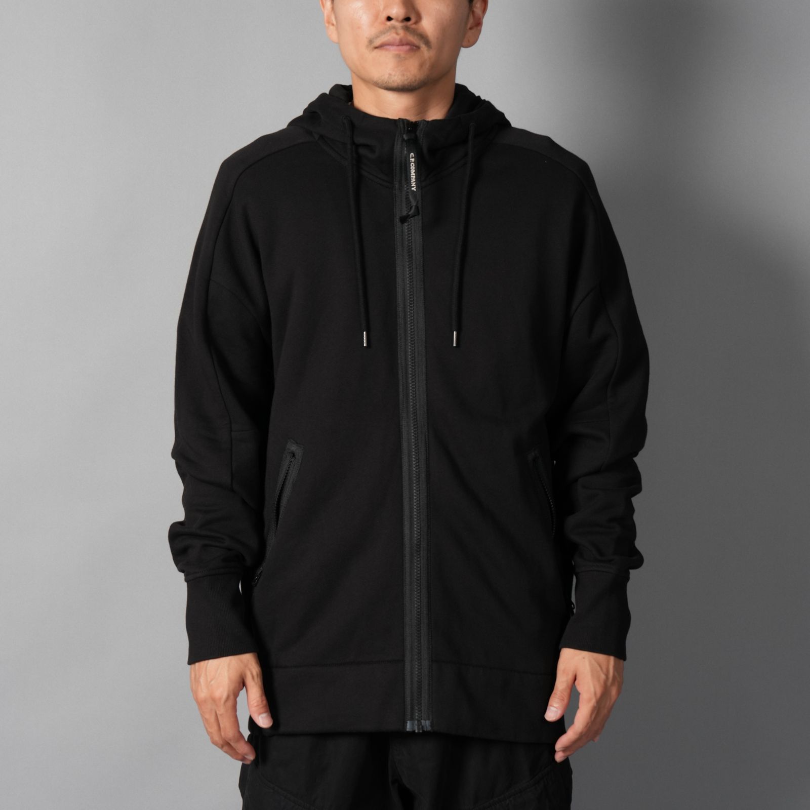 C.P. COMPANY - Diagonal Raised Fleece Goggle Zip Sweatshirt