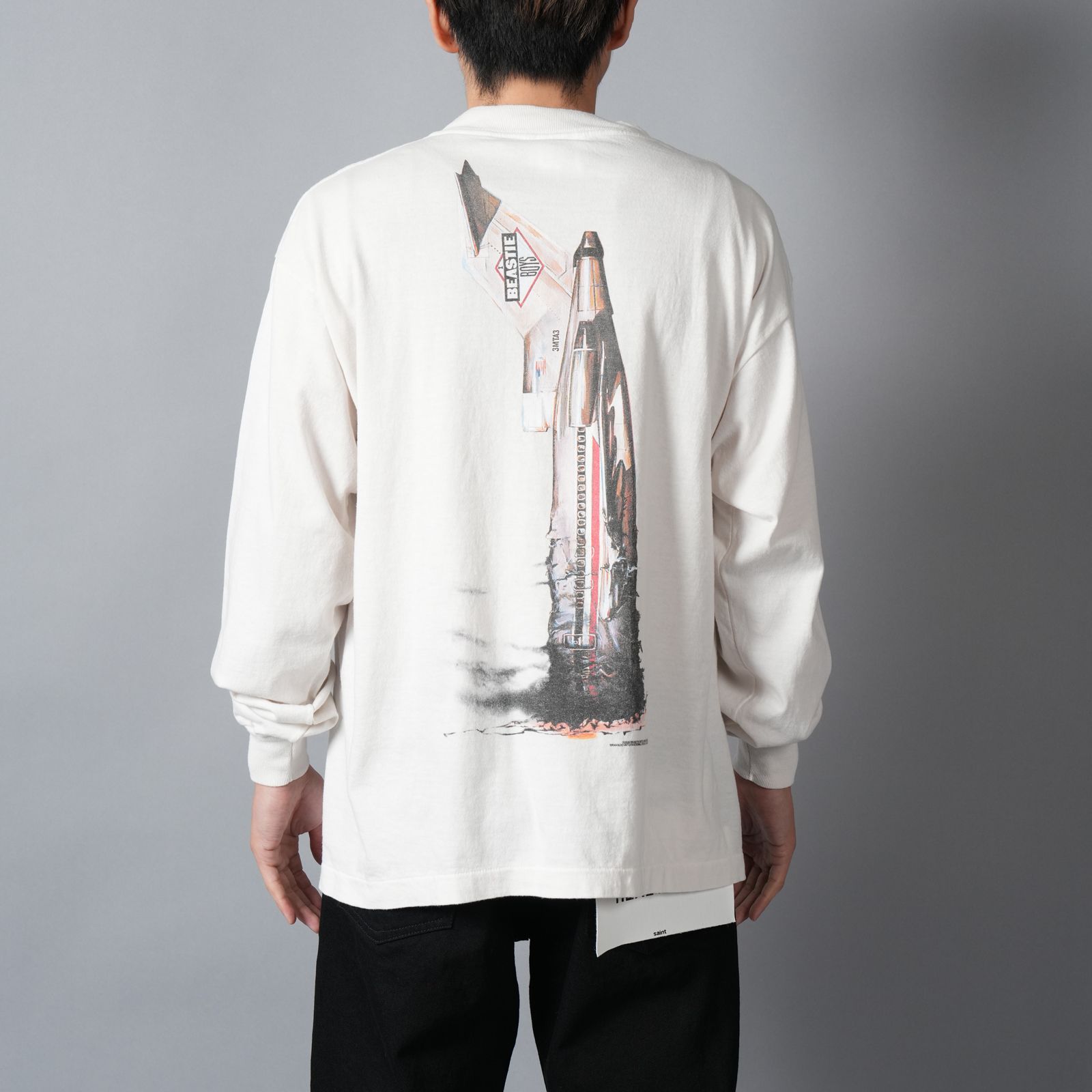 【残りわずか】【コラボ】SM-MK8-0000-C24 / BTB_LS T-SHIRT / BEASTIEBOYS / WHT / Tシャツ (ホワイト)