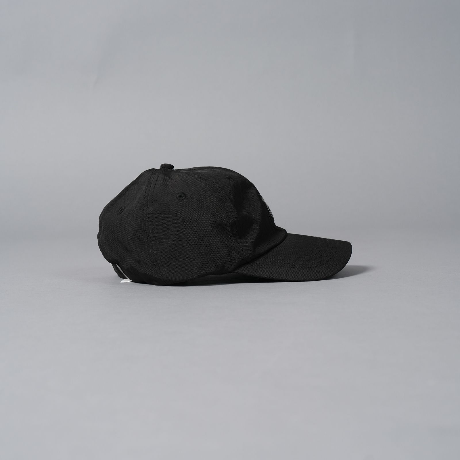 9100001 RECYCLED NYLON OXFORD / リサイクルナイロン オクスフォード キャップ (ガーメントダイ) (ブラック)