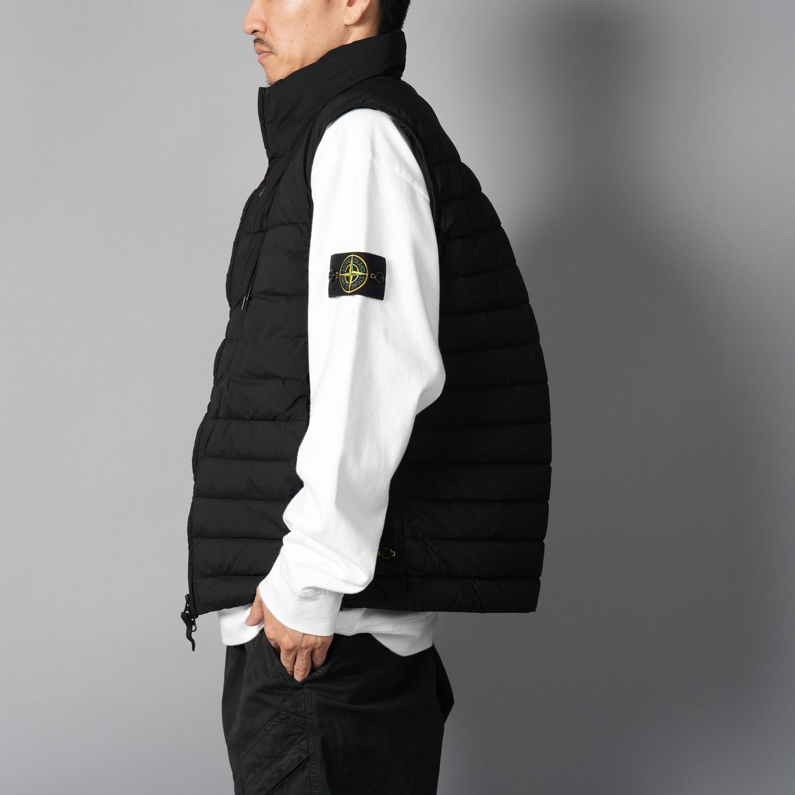 G100004 / DOWN VEST / ダウンベスト[ガーメントダイ](ブラック)