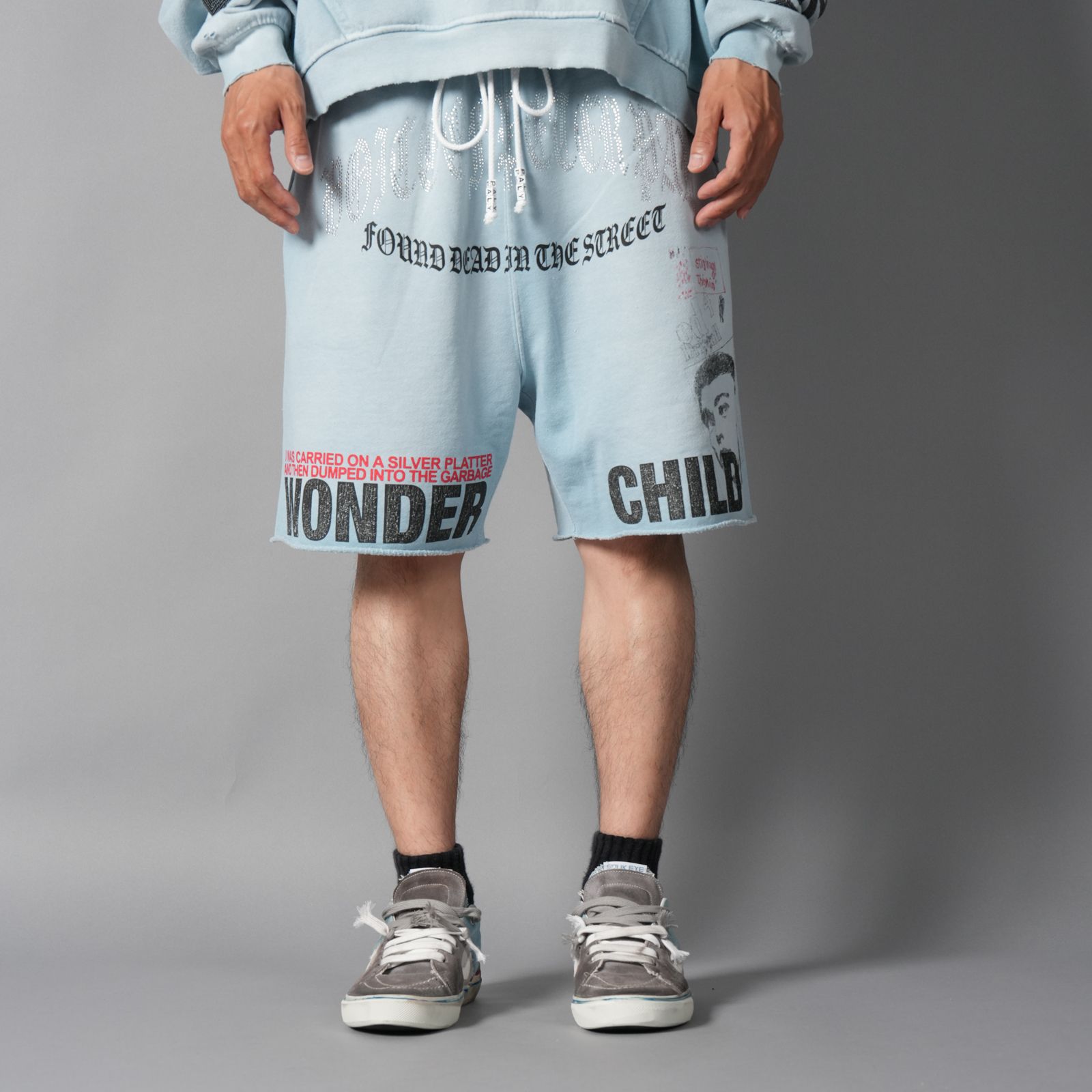 BOBBY DRISCOLL SWEAT SHORT / スウェットショーツ (ブルー)