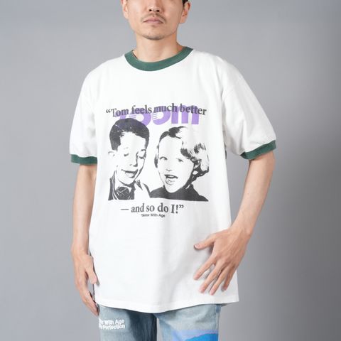 Acid Techno Tee  / アシッドテクノ Tシャツ [XLサイズ] (ホワイト)