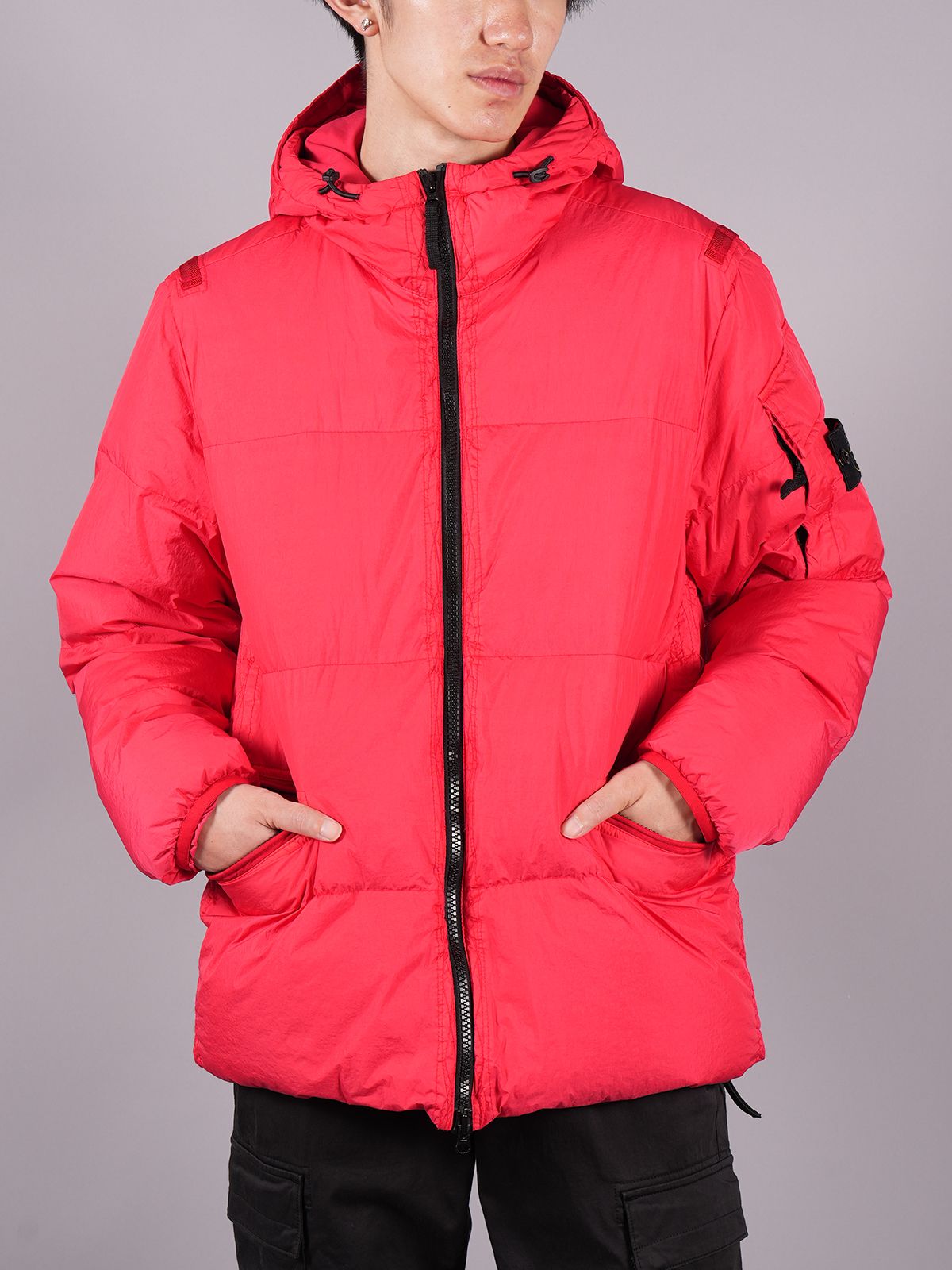 美品　STONE ISLAND ダウンベスト RED