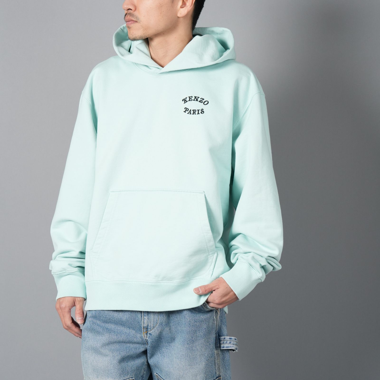 【限定】 VERDY COLLECTION EMBROIDERED CLASSIC HOODIE / 'KENZO by Verdy' エンブロイド フ―ディー / クラシックフーディー (ミント)