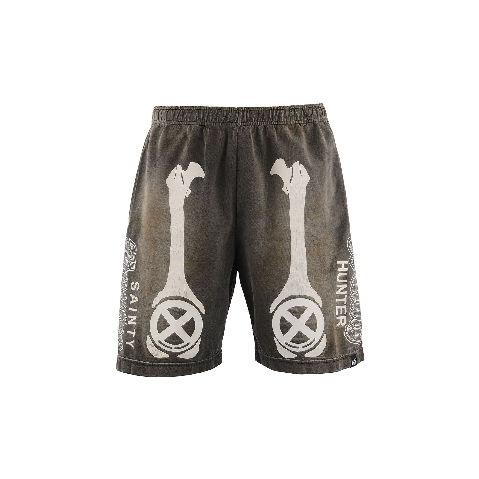 【コラボ】SM-MK8-0000-C33 / BH_CUT SEW SHORTS / BONE / スウェットショーツ(ブラック)