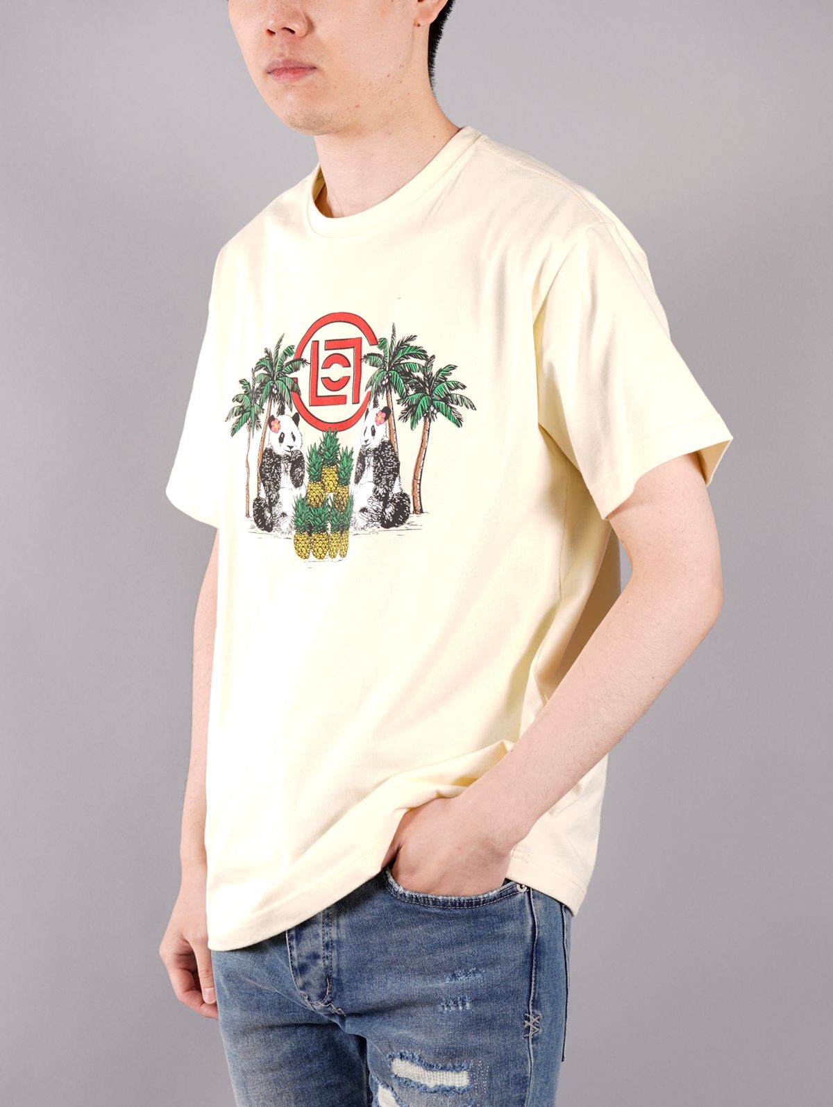 PINEAPPLE PANDA TEE / パイナップル パンダ ティー (クリーム)