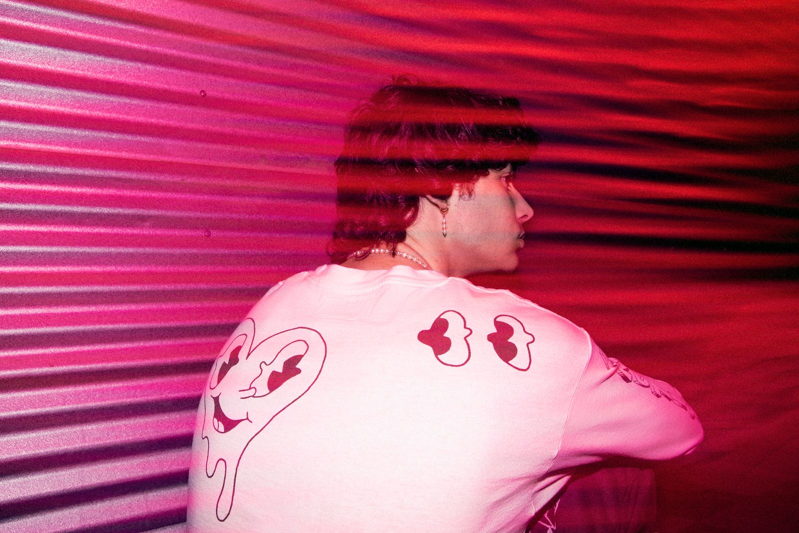 EU-A21-0000-011 / LS TEE HEART FA / ロングスリーブ Tシャツ (ホワイト)