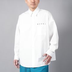 【ラスト1点】L/S SHIRTS / ロングスリーブシャツ / 長袖シャツ (ホワイト)