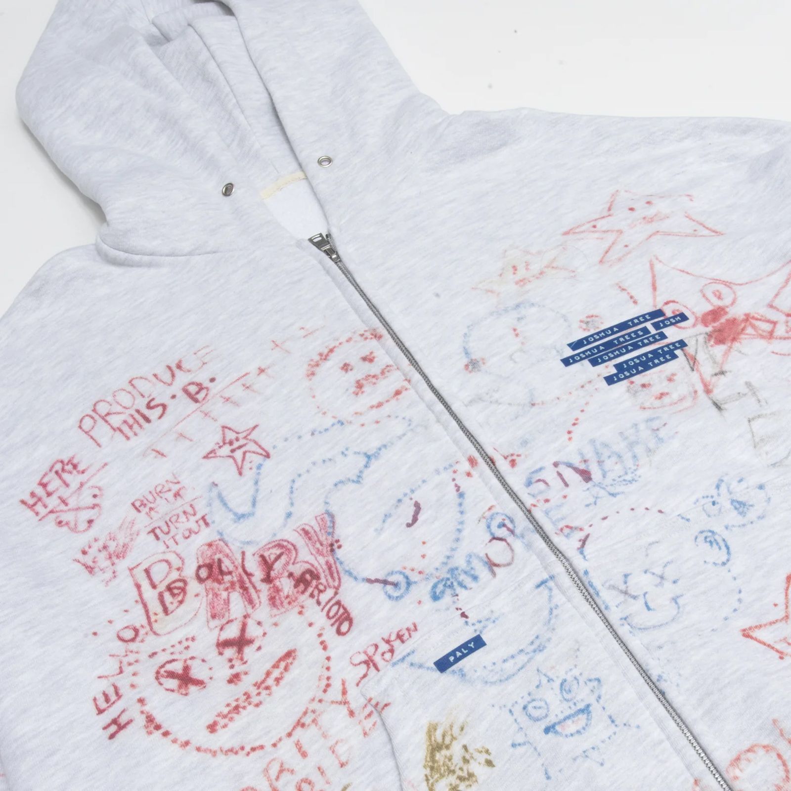 JOSHUA TREE DOUBLE ZIP HOODIE / ジップアップフーディー・パーカー (グレー)