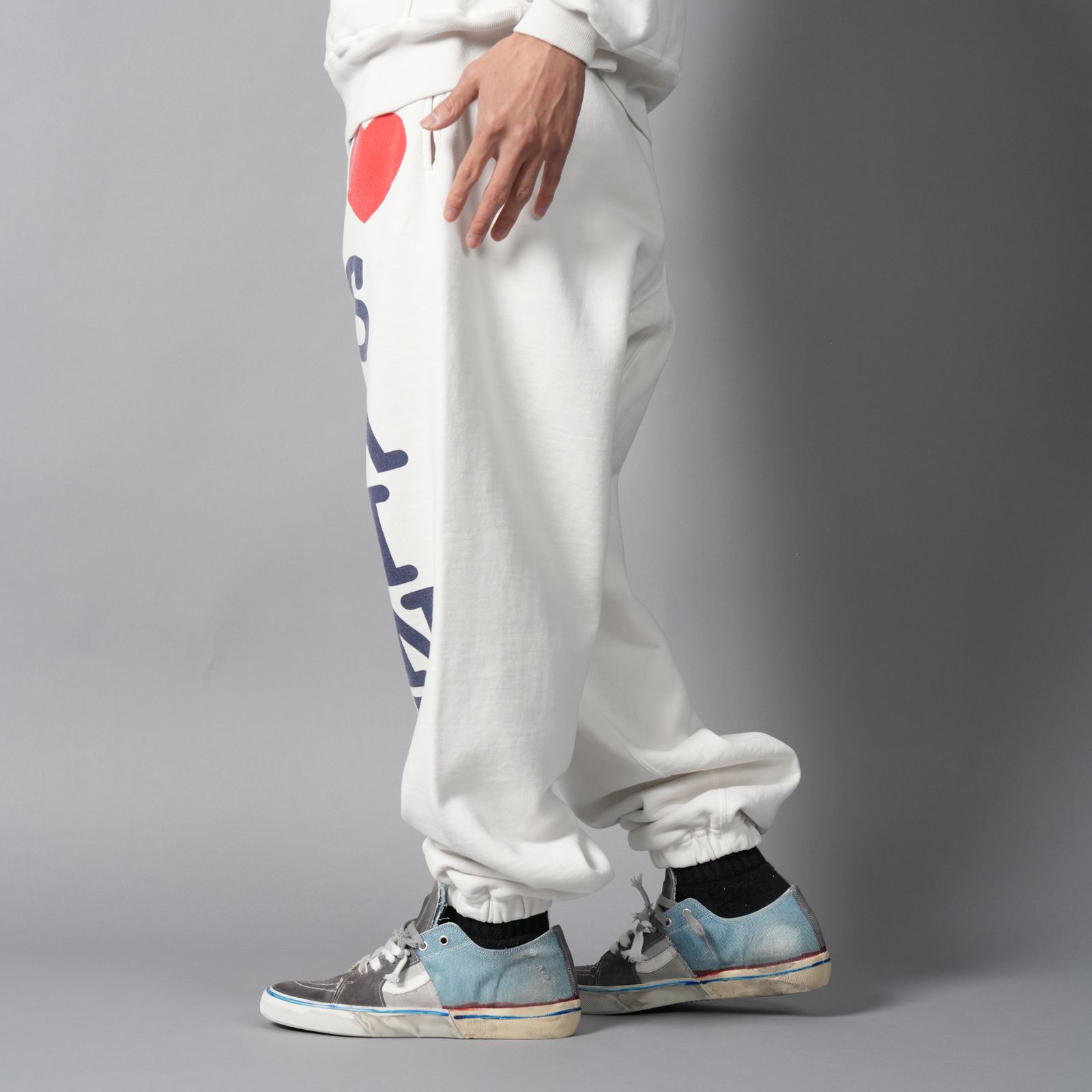 SM-MK8-0000-063 / SWEAT PANTS / I LOVE SAINT / WHITE / スウェットパンツ (ホワイト)