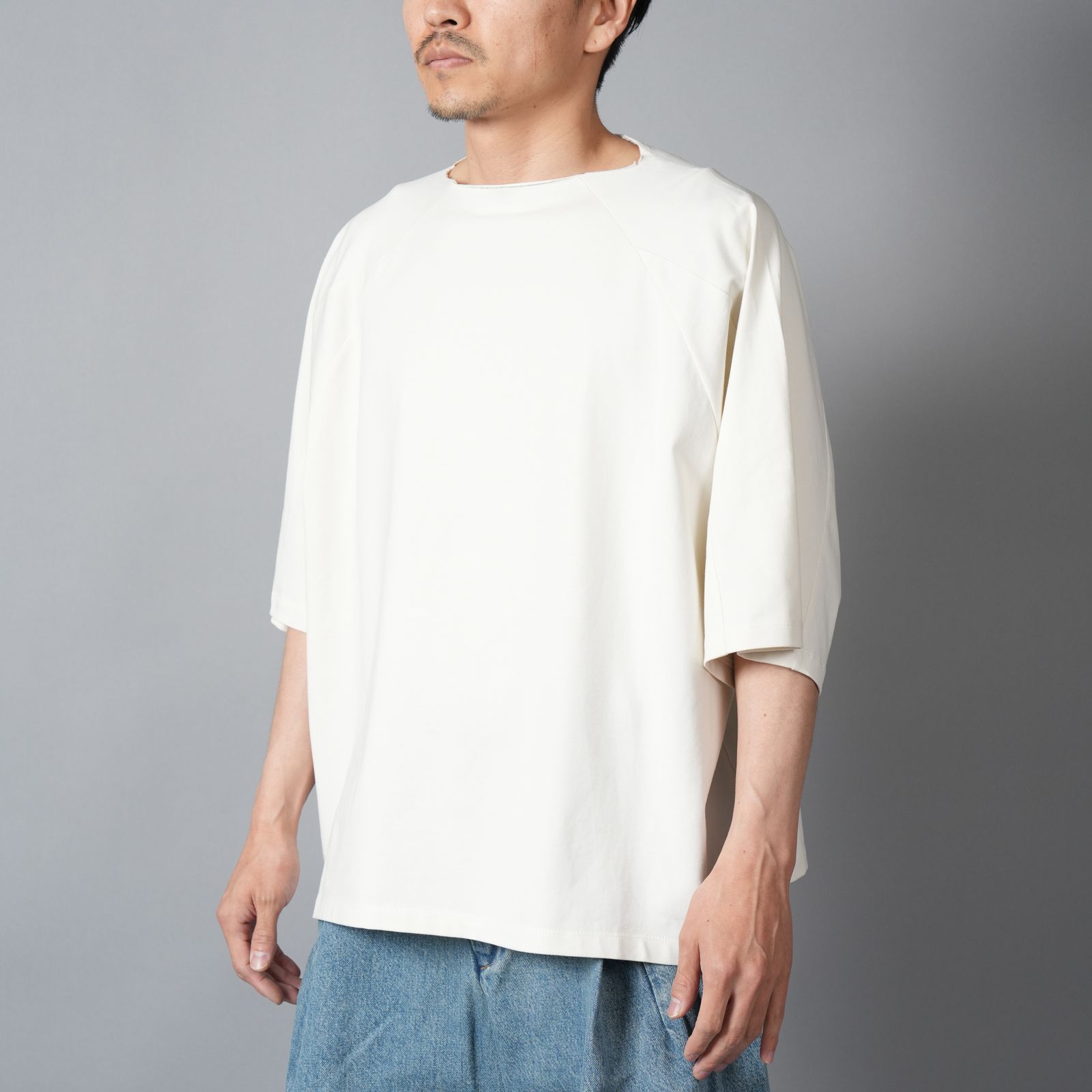 BOX CUT TEE / ボックスカットTシャツ (フラットホワイト)