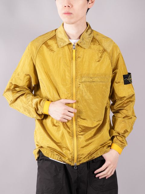 NYLON METAL IN ECONYL® REGENERATED NYLON_ GARMENT DYED_ PACKABLE / ナイロンメタル イン ナイロンジャケット (イエロー)