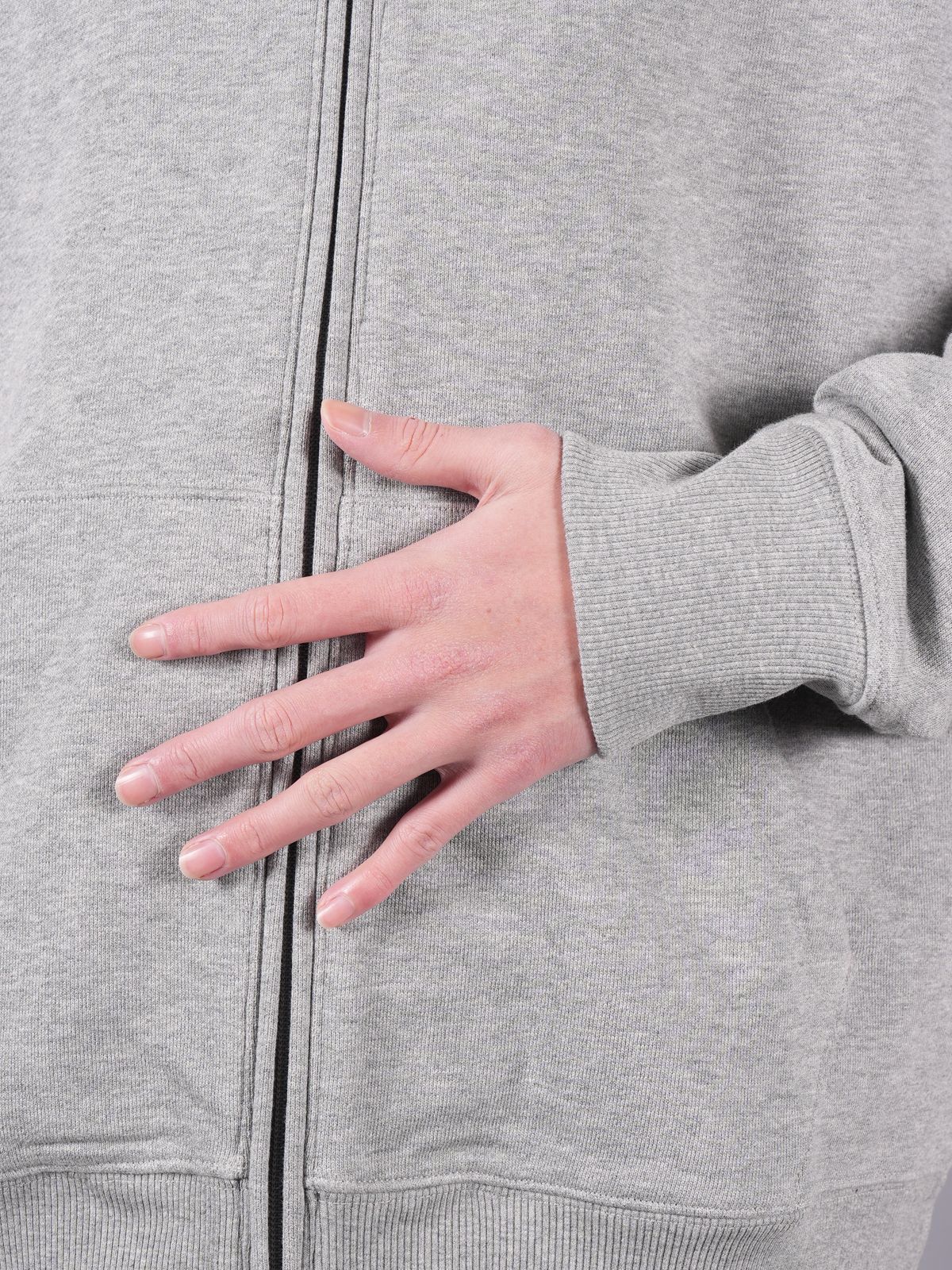 【定番アイテム】 【ラスト1点】 FT ZIP HOODIE  / ジップフーディー  【オーバーシルエット】 (ミディアムグレーヘザー)
