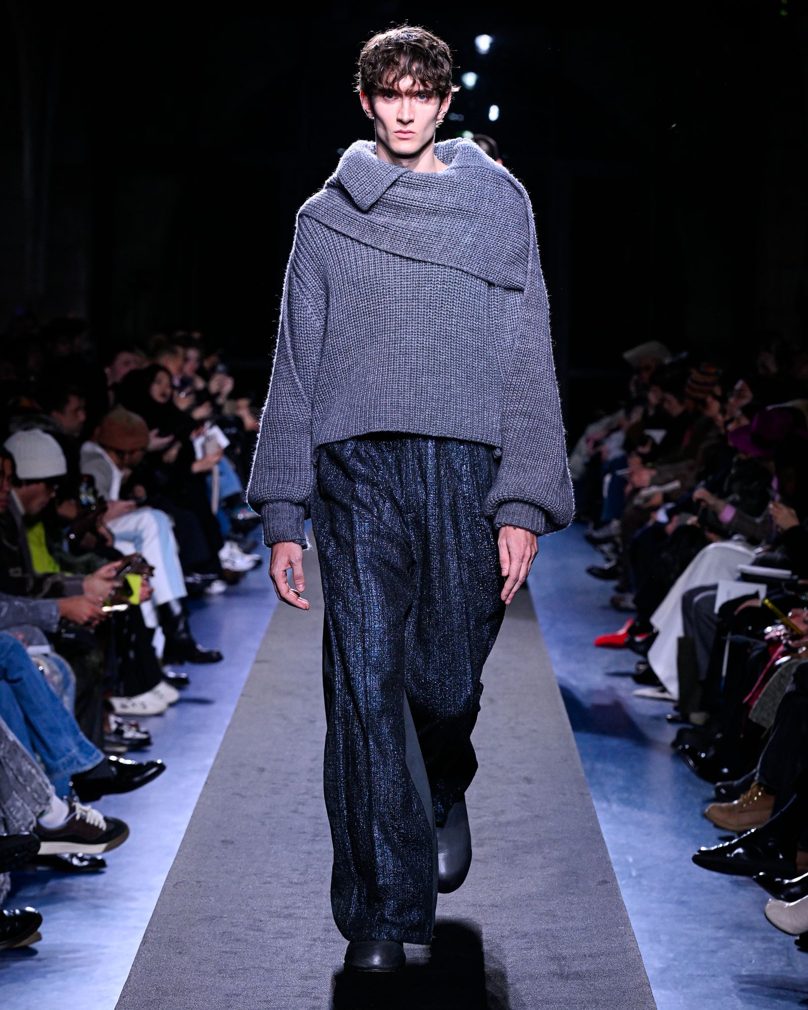 [予約商品]  RIB KNIT / リブニット (グレー)