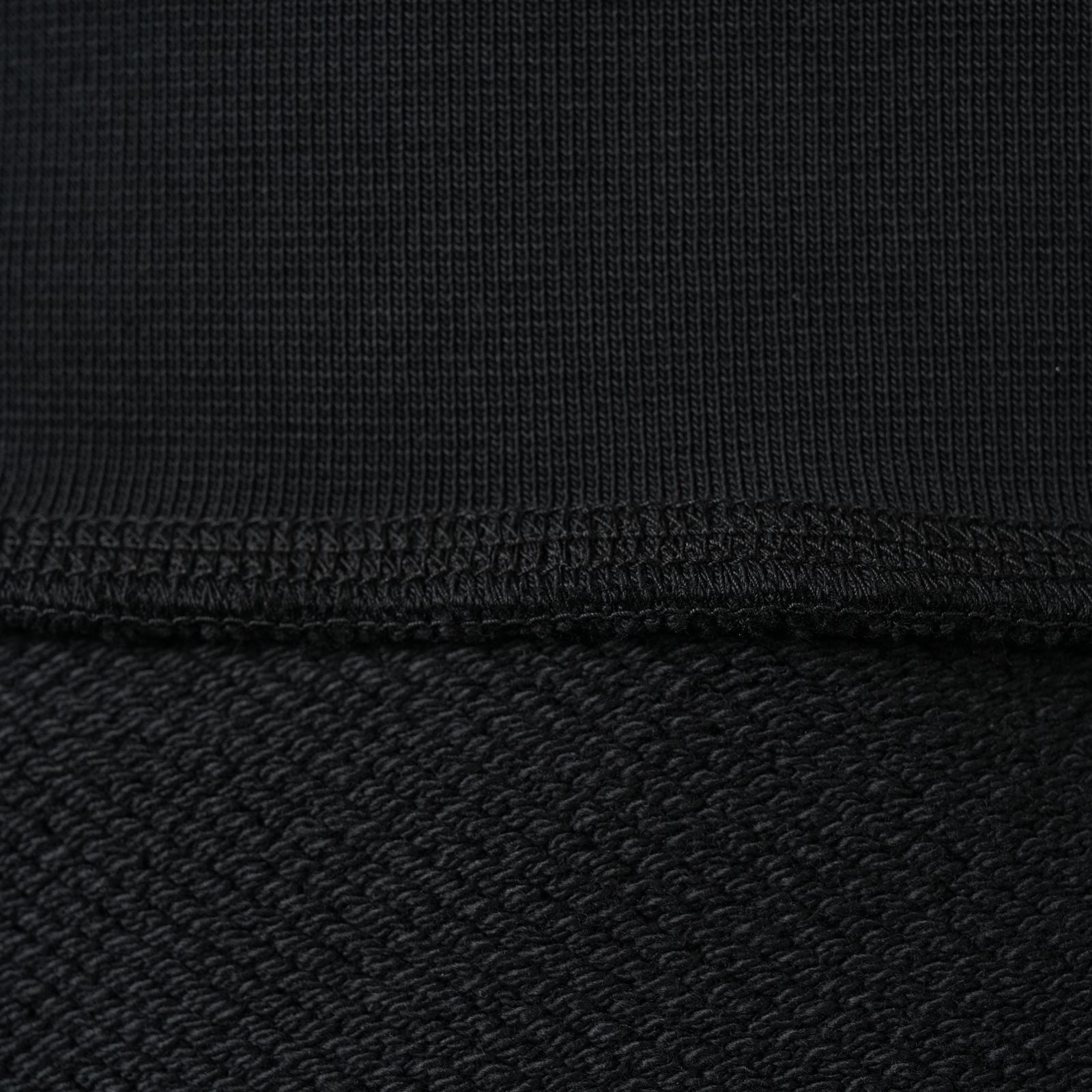 【残りわずか】6100028 / HEAVY ORGANIC COTTON FLEECE_S.I. GHOST / クルーネックスウェット・トレーナー (ブラック)