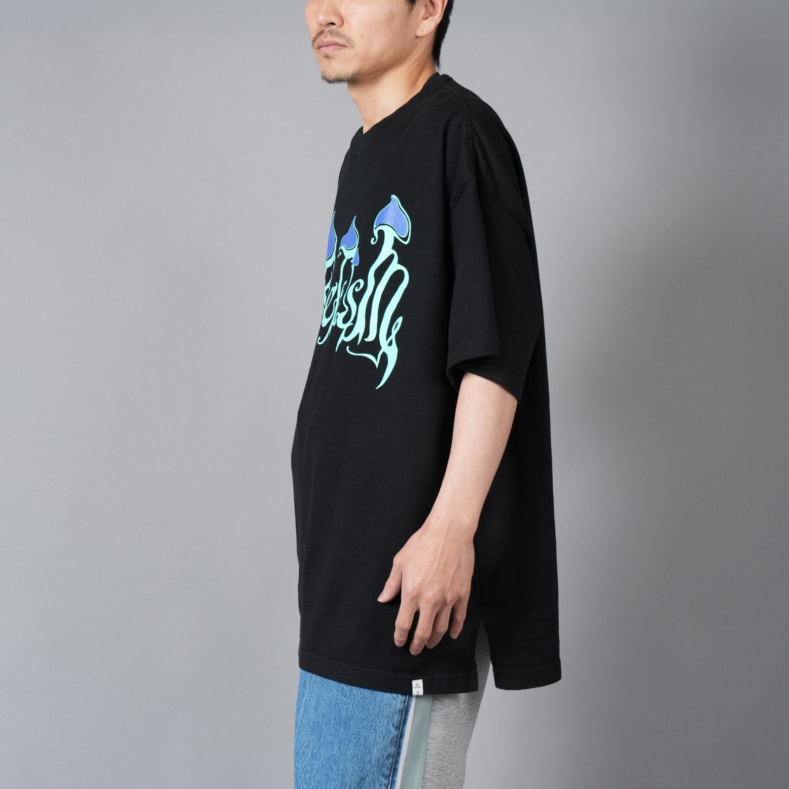 【ラスト1点】MUSHROOM TEE / マッシュルーム Tシャツ (ブラック)