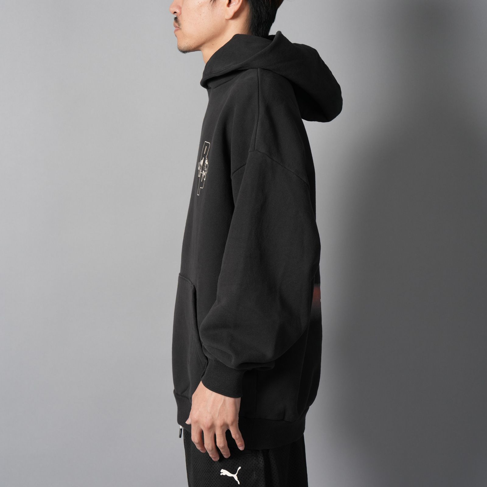【残りわずか】REPRESENT LS HOODIE / リプレゼント ロングスリーブフーディー (プーマブラック)