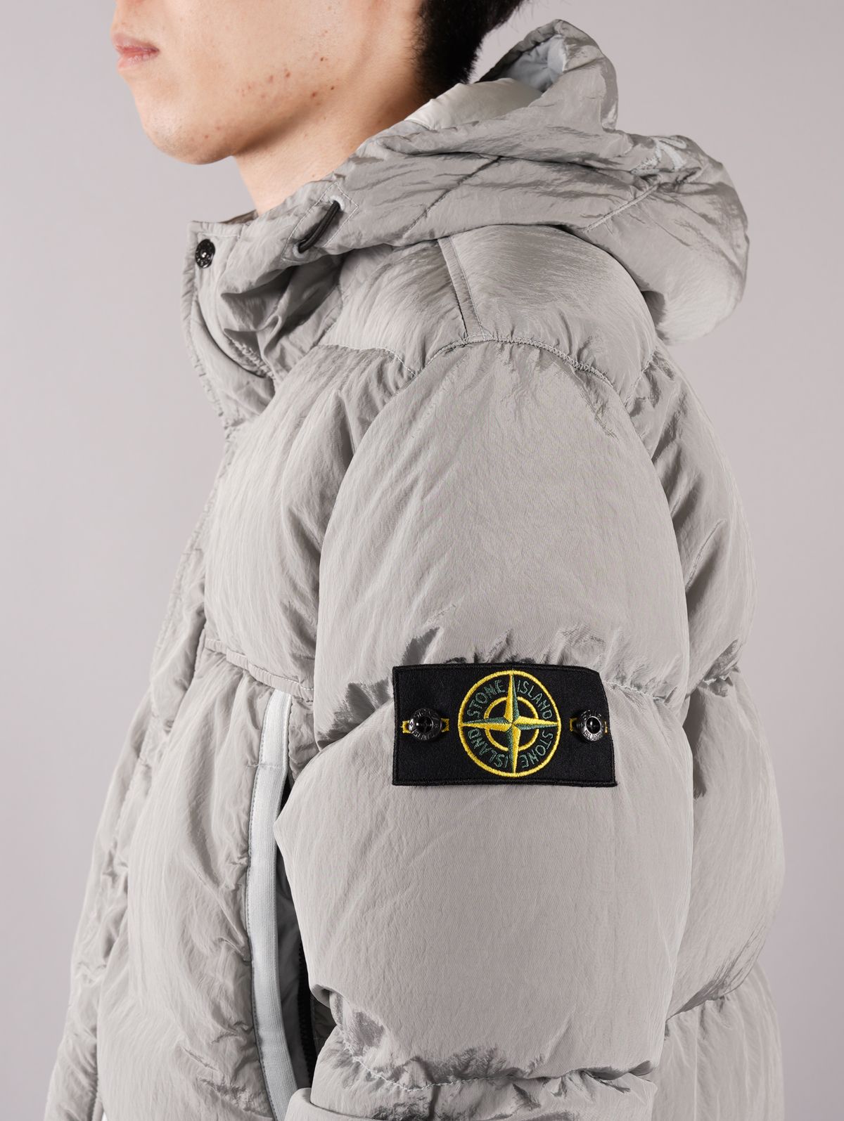 STONE ISLAND DOWN ストーン アイランド ダウン パールグレー - ダウン