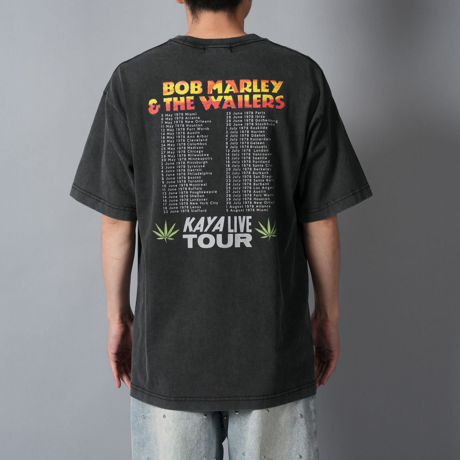 【残りわずか】 UIZZ-22567 / BOB MARLEY / ボブマーリー / Tシャツ (ブラック)