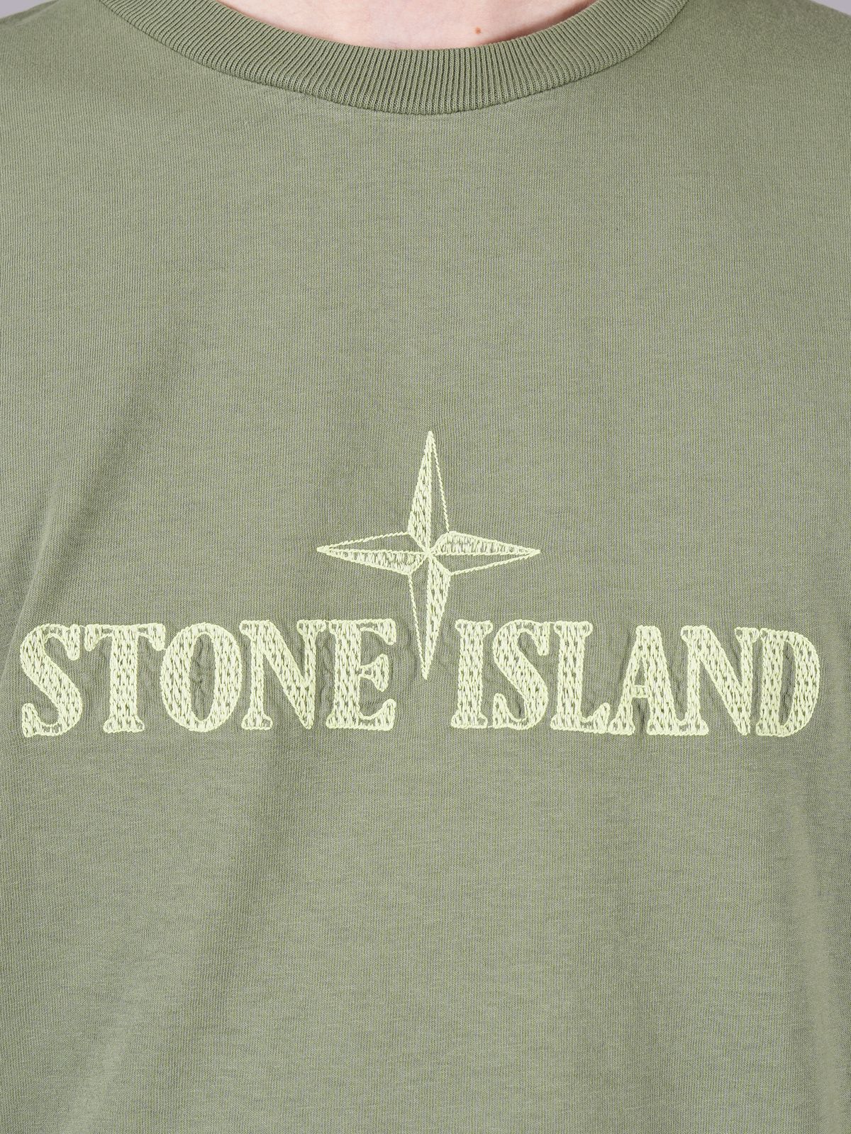 STONE ISLAND - 21579 'STITCHES TWO' EMBROIDERY / ガーメントダイ ...